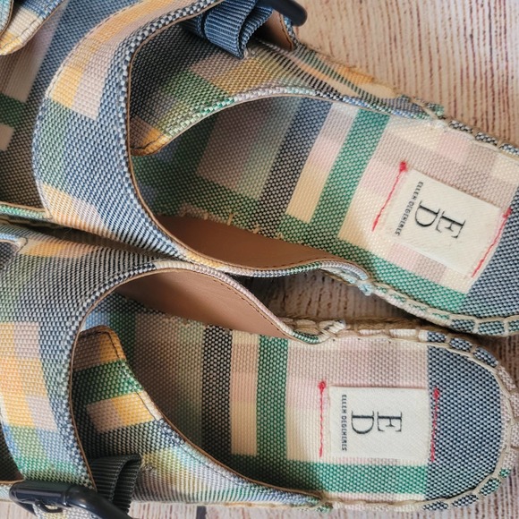 ELLEN DEGENERES Madras Sadie plaid sandal 8 - Picture 8 of 8